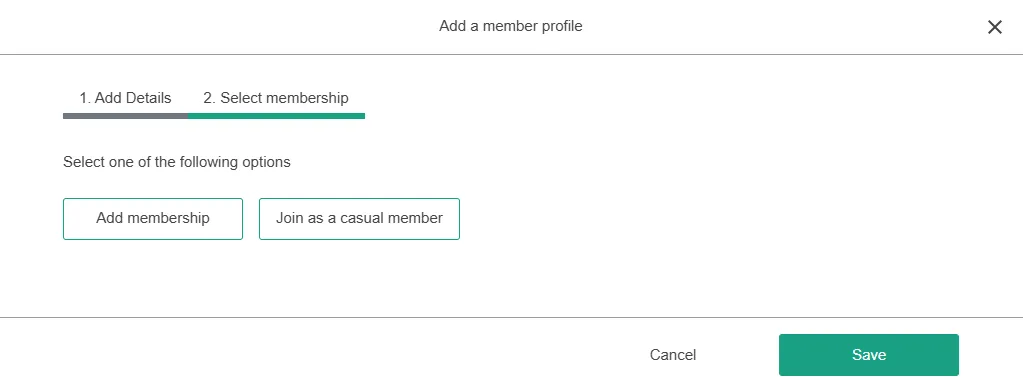 Join as a casual member