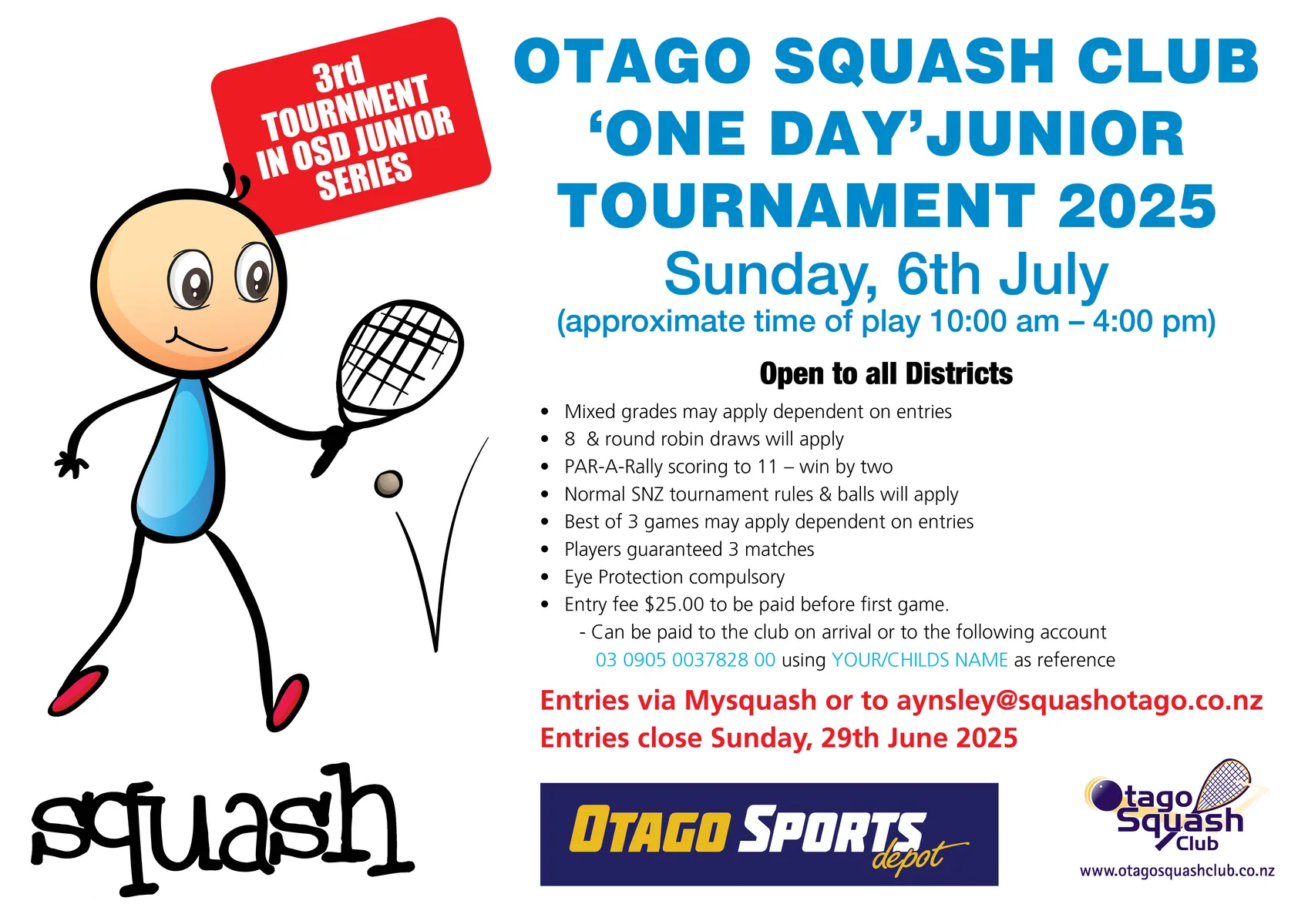 Otago Junior Tournament