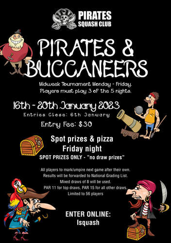 Pirates & Buccaneers: 16th - 20th January 2023